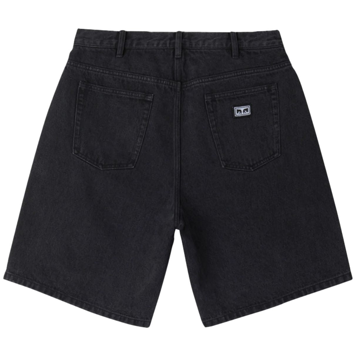 Obey Bigwig Baggy Denim Faded black short