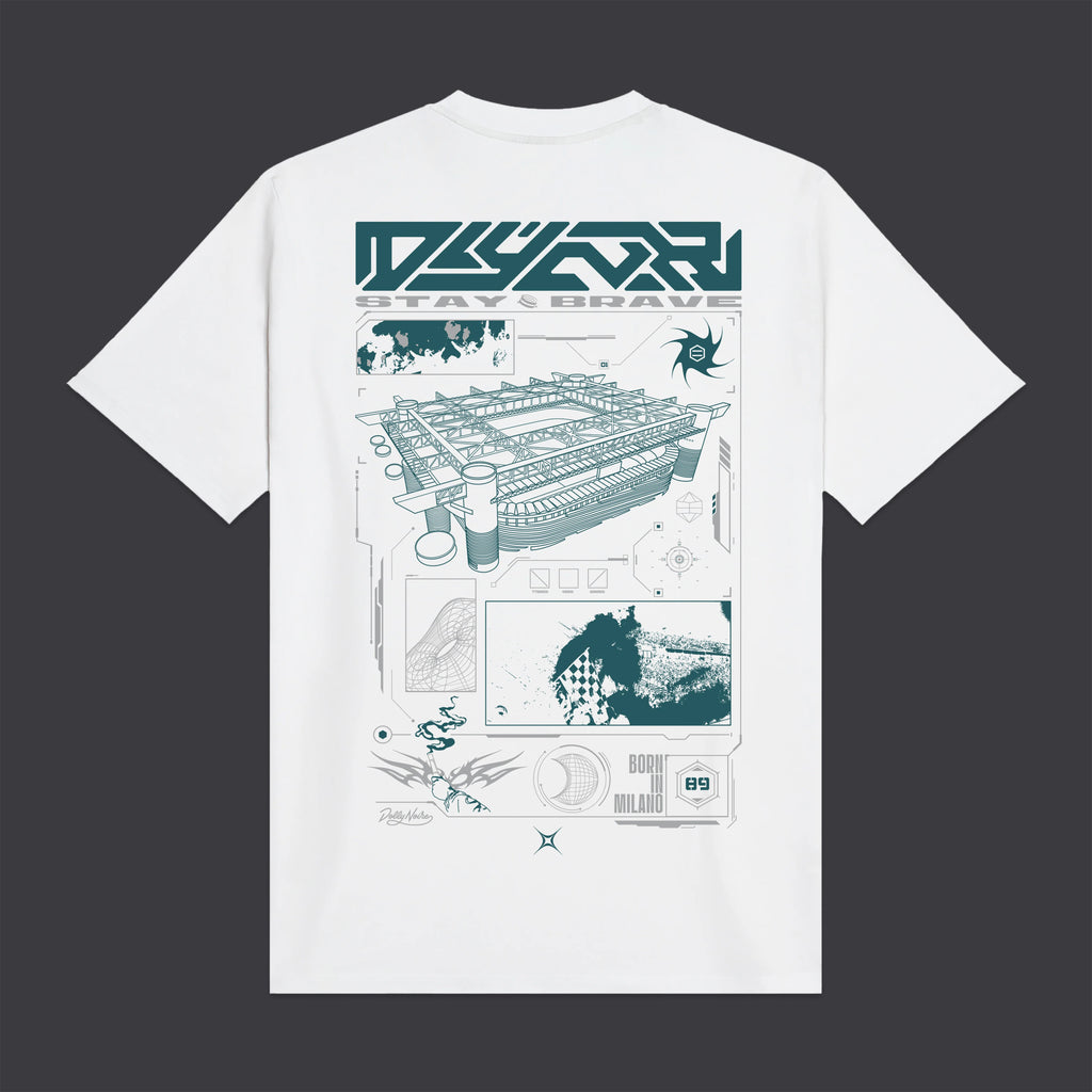 dolly noire sci-fi stadium tee white