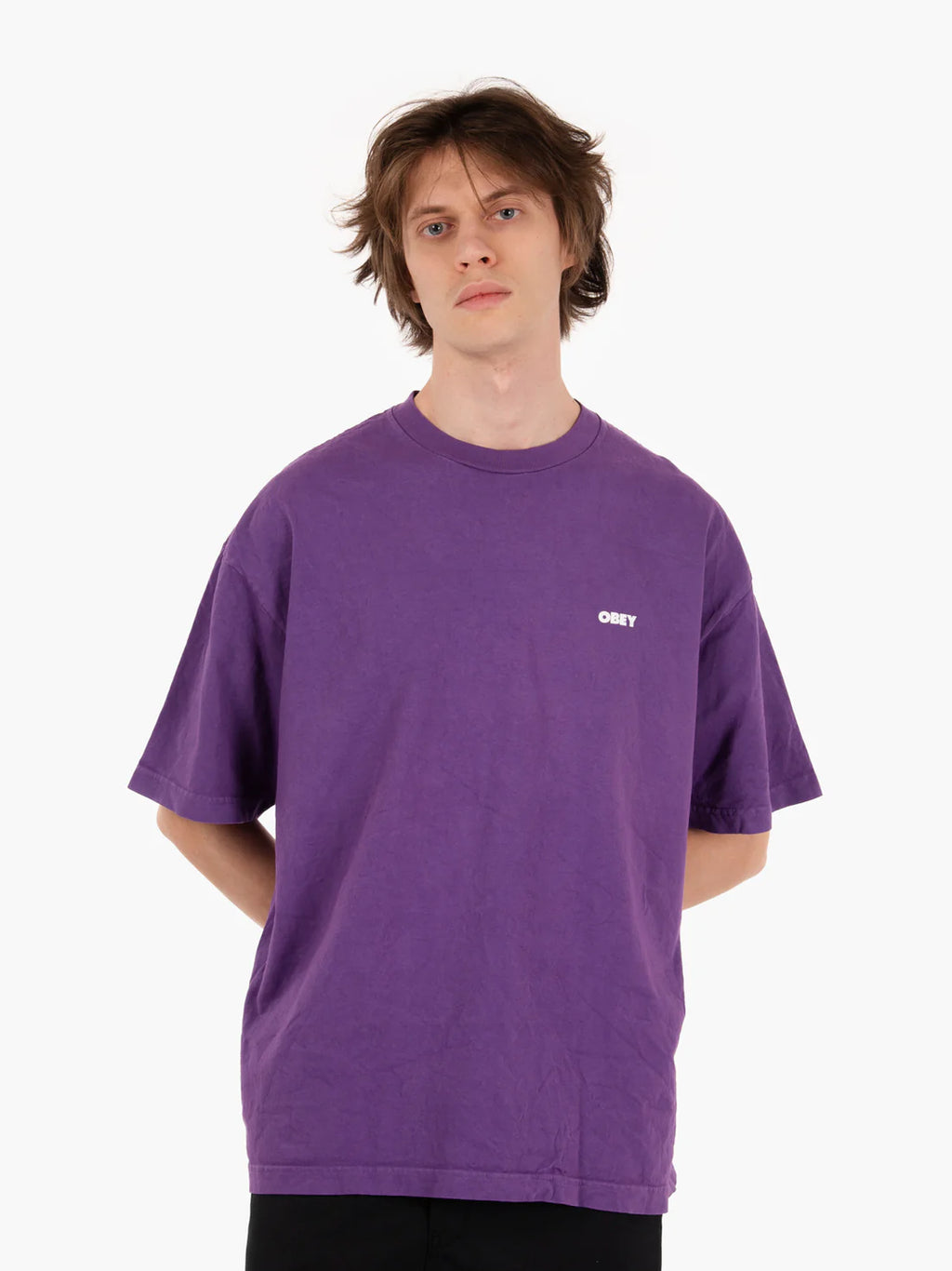 Obey Bold Icon Face Tee Pigment imperial purple