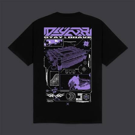 dolly noire sci-fi stadium tee black